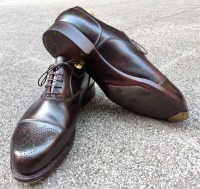 handmade semi-brogue oxford shoes in dark brown museum calf by rozsnyai (4)